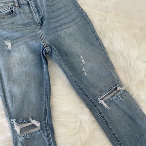 Cello Super High-Waisted Ripped Jeans